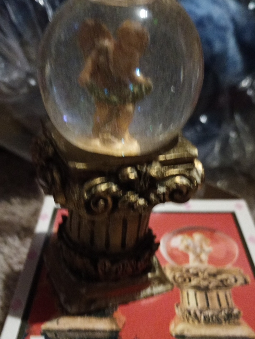 Gold Angel Snow Globe Decorative Accent - Home Holiday